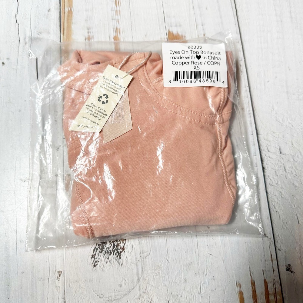 We Are HAH Eyes On Top Bodysuit Copper Rose - Picture 5 of 5